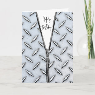 Tarjeta Plantación de diamantes con cremallera para cumple