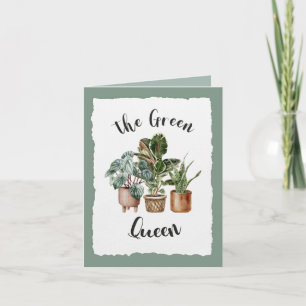 Tarjeta Plantas Verdes Reina de la Amistad Plantas de Inte