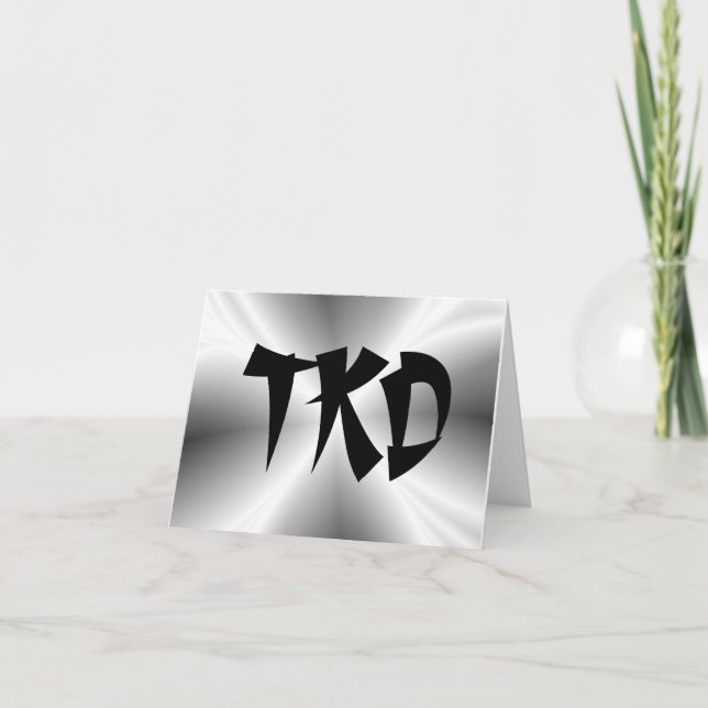 Tarjeta Plata de artes marciales TKD (Anverso)