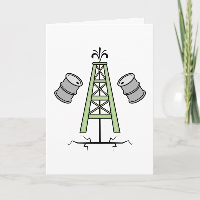 Tarjeta Plataforma petrolera de Fracking (Anverso)