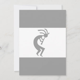 Tarjeta Platos de Kokopelli y blancos 3