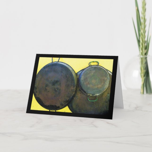 Tarjeta Platos de paella colgantes (Anverso)