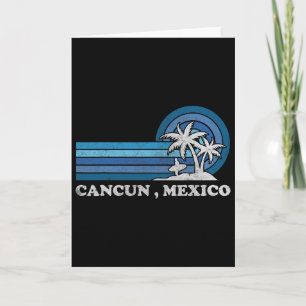 Tarjeta Playa Cancun México Vacaciones de Verano Familiare