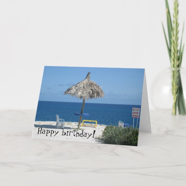 Tarjeta Playa caribeña (Anverso)