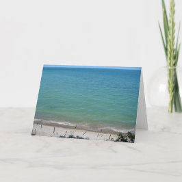 Tarjeta Playa clara al cielo