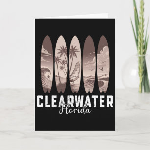 Tarjeta Playa Clearwater Florida Hombres Mujeres Tabla de