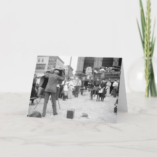 Tarjeta Playa de Atlantic City, 1890s