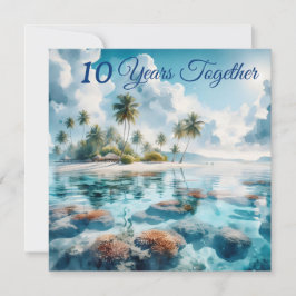 Tarjeta Playa de destino moderna Las Maldivas Coral Blanco