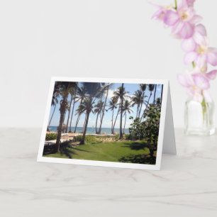 Tarjeta Playa de la República Dominicana, paisaje caribeño