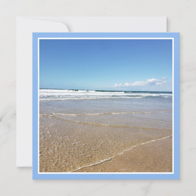 Tarjeta Playa De Soulac Sur Mer En Francia (Anverso)