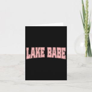 Tarjeta Playa de vacaciones de verano de Lake Babe Life