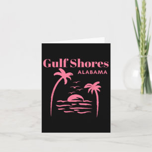 Tarjeta Playa del Golfo Playa Alabama vacaciones de primav
