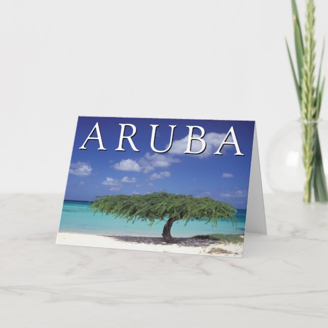 Tarjeta Playa Eagle | Caribe, Aruba (Anverso)