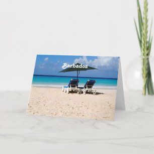 Tarjeta Playa en Barbados