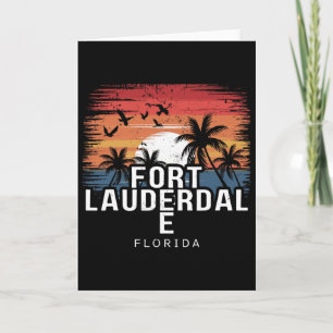 Tarjeta Playa Fort Lauderdale Florida Surfing Surfista