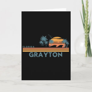 Tarjeta Playa Grayton Florida Vacaciones de Verano Vintage
