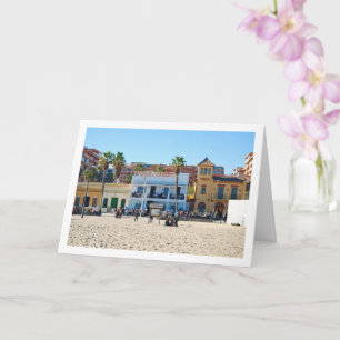 Tarjeta Playa Malvarrosa, Valencia, España