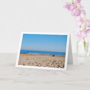 Tarjeta Playa Malvarrosa, Valencia, España