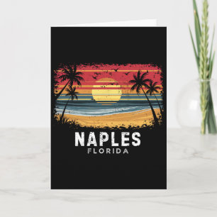 Tarjeta Playa Naples Florida Surfboard Playa