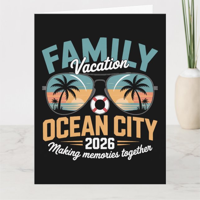 Tarjeta Playa Ocean City (Anverso)