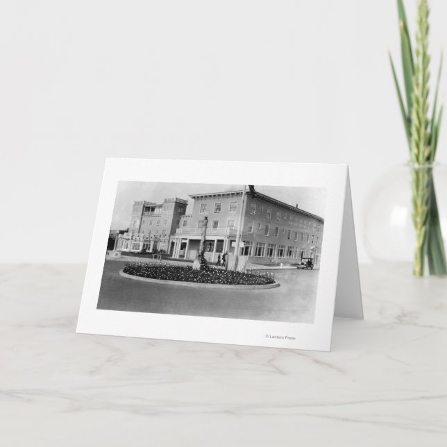 Tarjeta Playa, opinión de Oregon de la fotografía de la (Anverso)