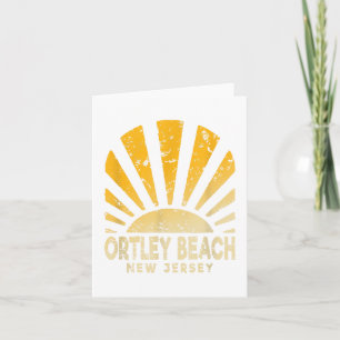 Tarjeta Playa Ortley Nj - Soleado Ortley Beach Nueva Jerse