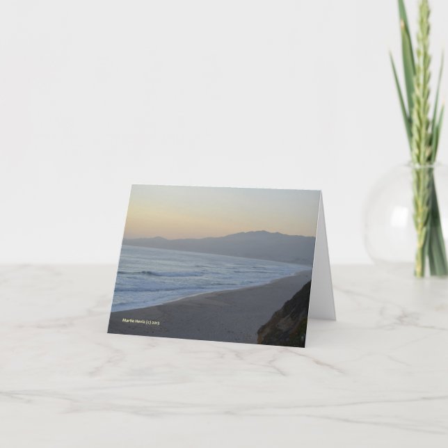 Tarjeta Playa oscura (Anverso)