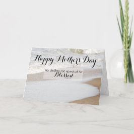 Tarjeta Playa - Proverbios 31:28 Biblia Verses Día de la M