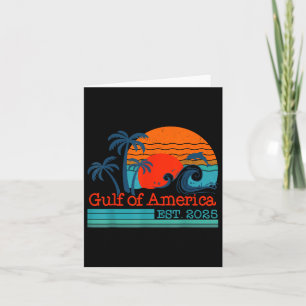 Tarjeta Playa Retro Vintage Del Golfo De Estados Unidos Es