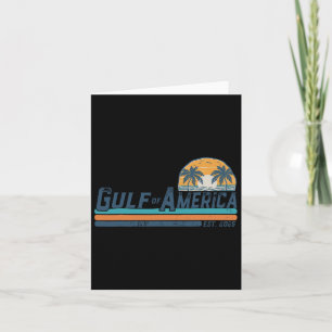Tarjeta Playa Retro Vintage Del Golfo De Estados Unidos Es