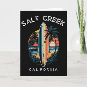 Tarjeta Playa Salt Creek California Hombres Mujeres Surfan