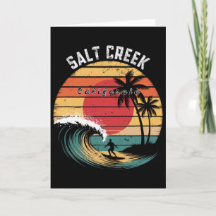 Tarjeta Playa Salt Creek California Playa Surf