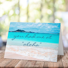 Tarjeta Playa Tropical Hawaii Que Me Tenías En Aloha Scrip