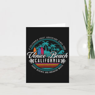 Tarjeta Playas de arena de Venecia Beach California Rompie