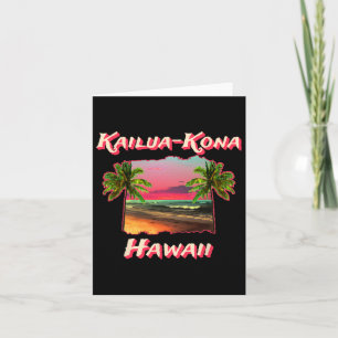 Tarjeta Playas De Kailua-kona Hawaii