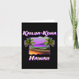 Tarjeta Playas De Kailua-kona Hawaii 1