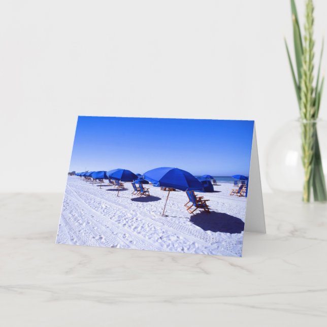 Tarjeta Playas tropicales | Aguas de aclaración, Florida (Anverso)