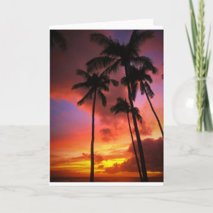 Tarjeta Playas tropicales   Islas Maui Hawaii