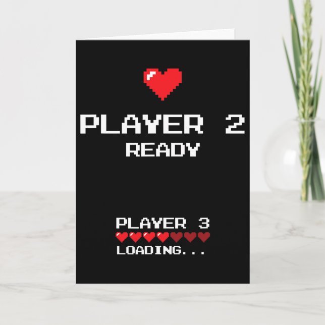 Tarjeta Player 2 Player 3 Loading - Retro Gaming -  (Anverso)