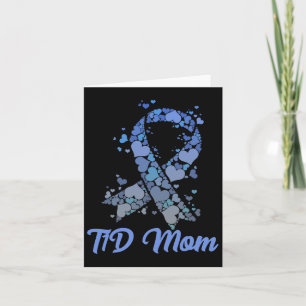 Tarjeta Playera de Mamá con Diabetes Tipo 1 Apoyo Concienc