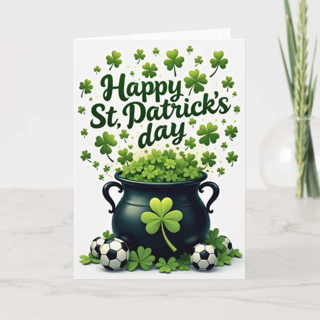 Tarjeta Playful Patrick Day Card (Anverso)
