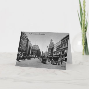 Tarjeta Plaza de St. Ann, Manchester, c.1910