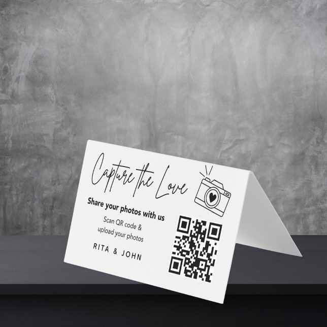Tarjeta plegable con código QR de captura de amor  (Subido por el creador)