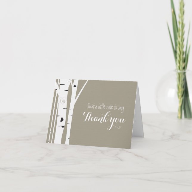 Tarjeta Plegable de Agradecimiento con Corazón Tal (Anverso)