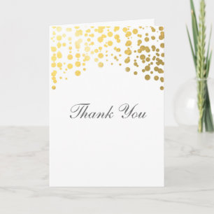 Tarjeta Plegable de Agradecimiento de Boda con Con