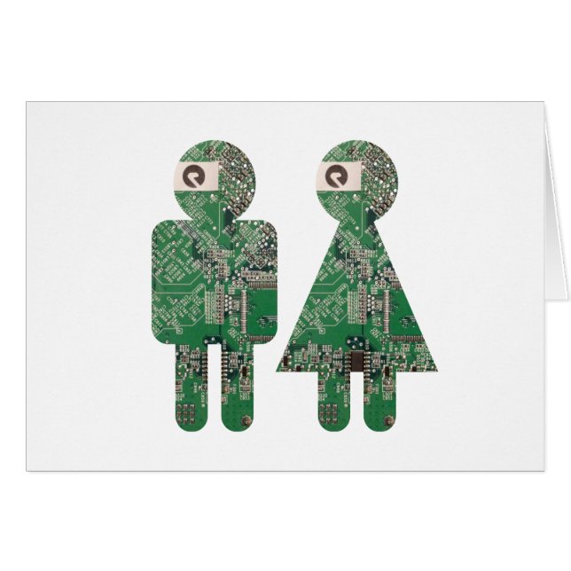 Tarjeta plegable de Coupleboard (Anverso (Horizontal))