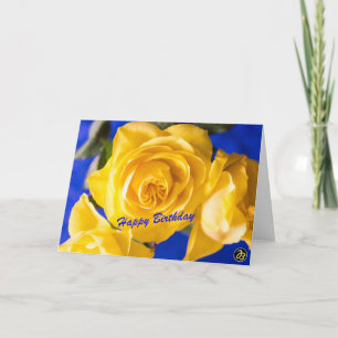 Tarjeta plegable de cumpleaños feliz