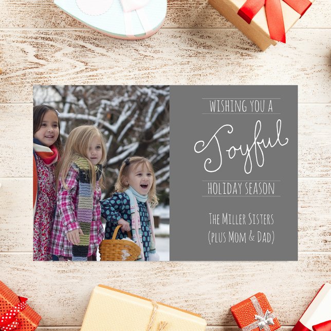 Tarjeta Plegable de Foto de Familia Moderna para V (Subido por el creador)