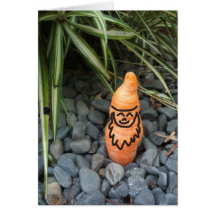 Tarjeta plegable de garganta de gnome