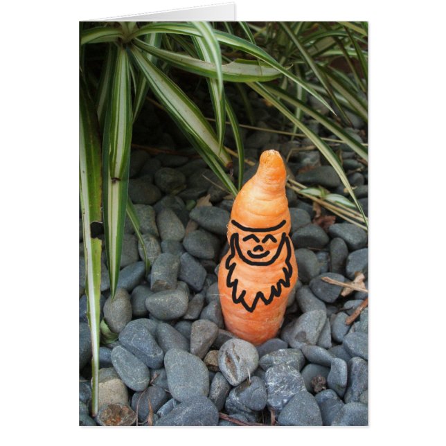 Tarjeta plegable de garganta de gnome (Frente)